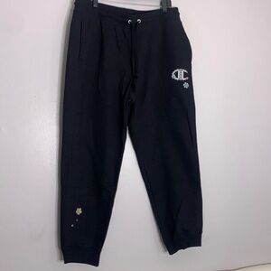 New Champion Reverse Weave royal jewels Diamond logo sweatpants black XXL
